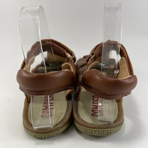 Camper Bicho Sandals Womens 38 / 7.5 Brown Leather Fisherman Comfort Slingback - Picture 4 of 9